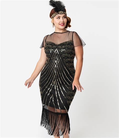 flapper dress 1920s plus size